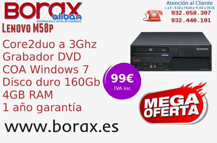 Ordenadores Segunda Mano 4gb Ram Y Windows 7 Actualidad Informática Borax 1028